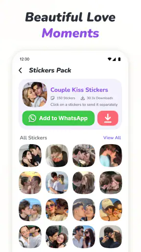 Romantic Stickers WAStickers screenshot 8
