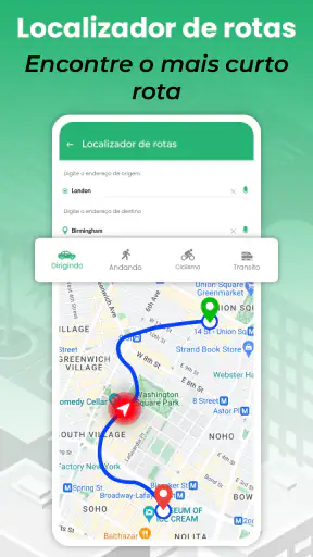 Rota Mapa Navegação caminho screenshot 4