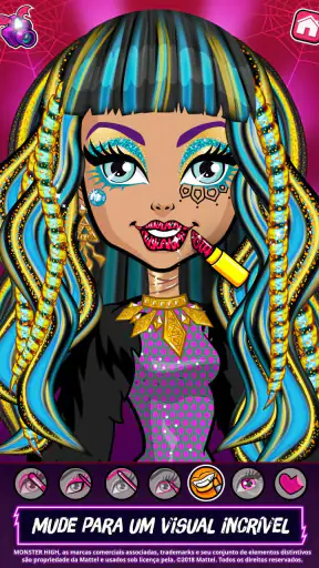 Salão de Beleza Monster High™ screenshot 1