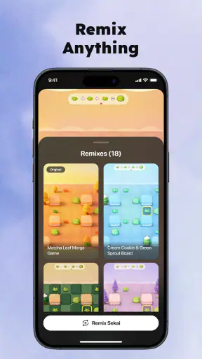 Sekai: Criar · Remixar · Jogar screenshot 3