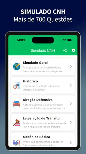 Simulado CNH: Prova 2026 screenshot 11