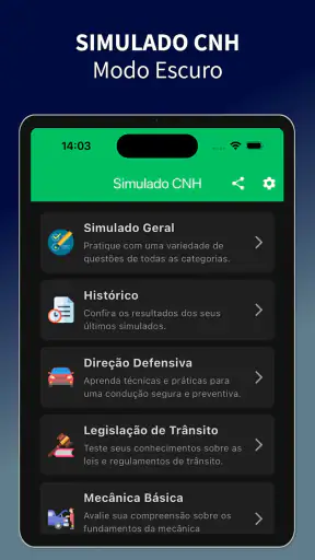 Simulado CNH: Prova 2026 screenshot 12
