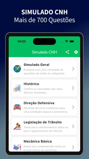 Simulado CNH: Prova 2026 screenshot 6