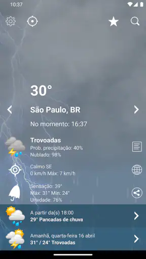 Tempo Brasil Clima XL PRO screenshot 2