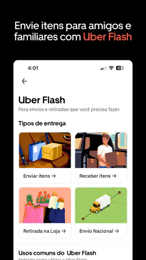 Uber: Táxi, Uber Moto e mais screenshot 4