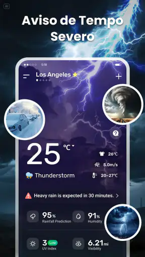 Previsão do tempo: Live Alerts screenshot 3