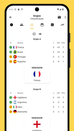 Winner - Gerenciar torneios screenshot 4