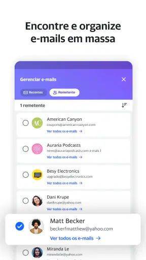 Yahoo Mail – e-mail organizado screenshot 7